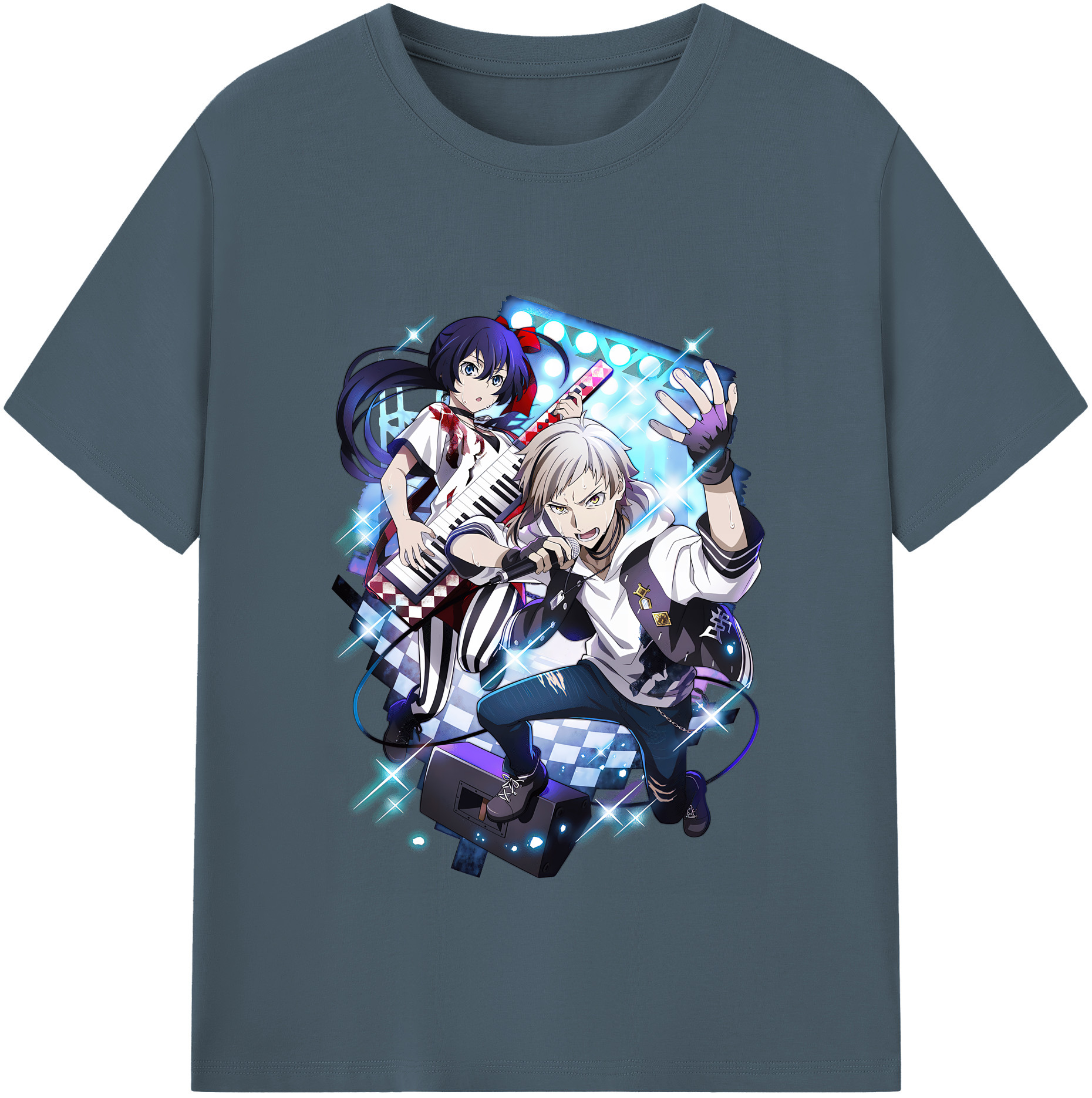 （画像用） 文豪ストレイドッグス Bungo Stray Dogs 綿100％半袖Tシャツ（フロントプリント）